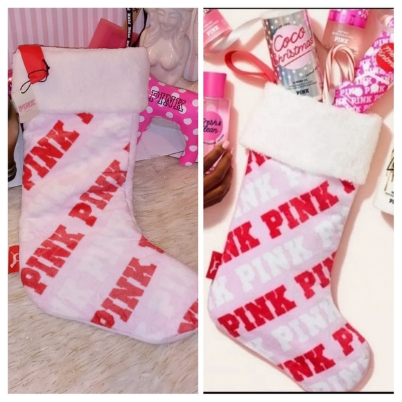 VICTORIA SECRET PINK CHRISTMAS STOCKING - Picture 1 of 1